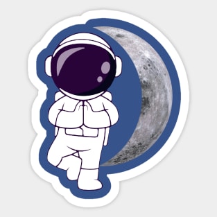 Half Moon Yoga Pose 3 Sticker